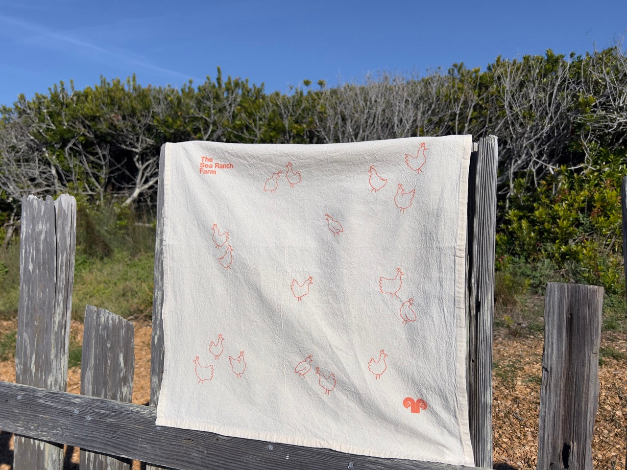 The Sea Ranch Farm Chicken Tea Towel