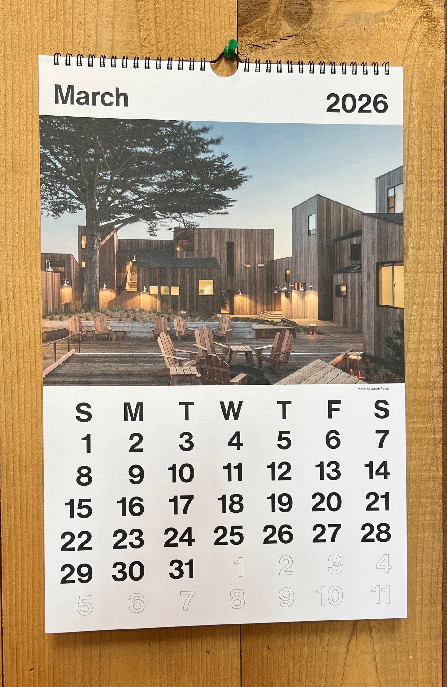 2026 Lodge Wall Calendar