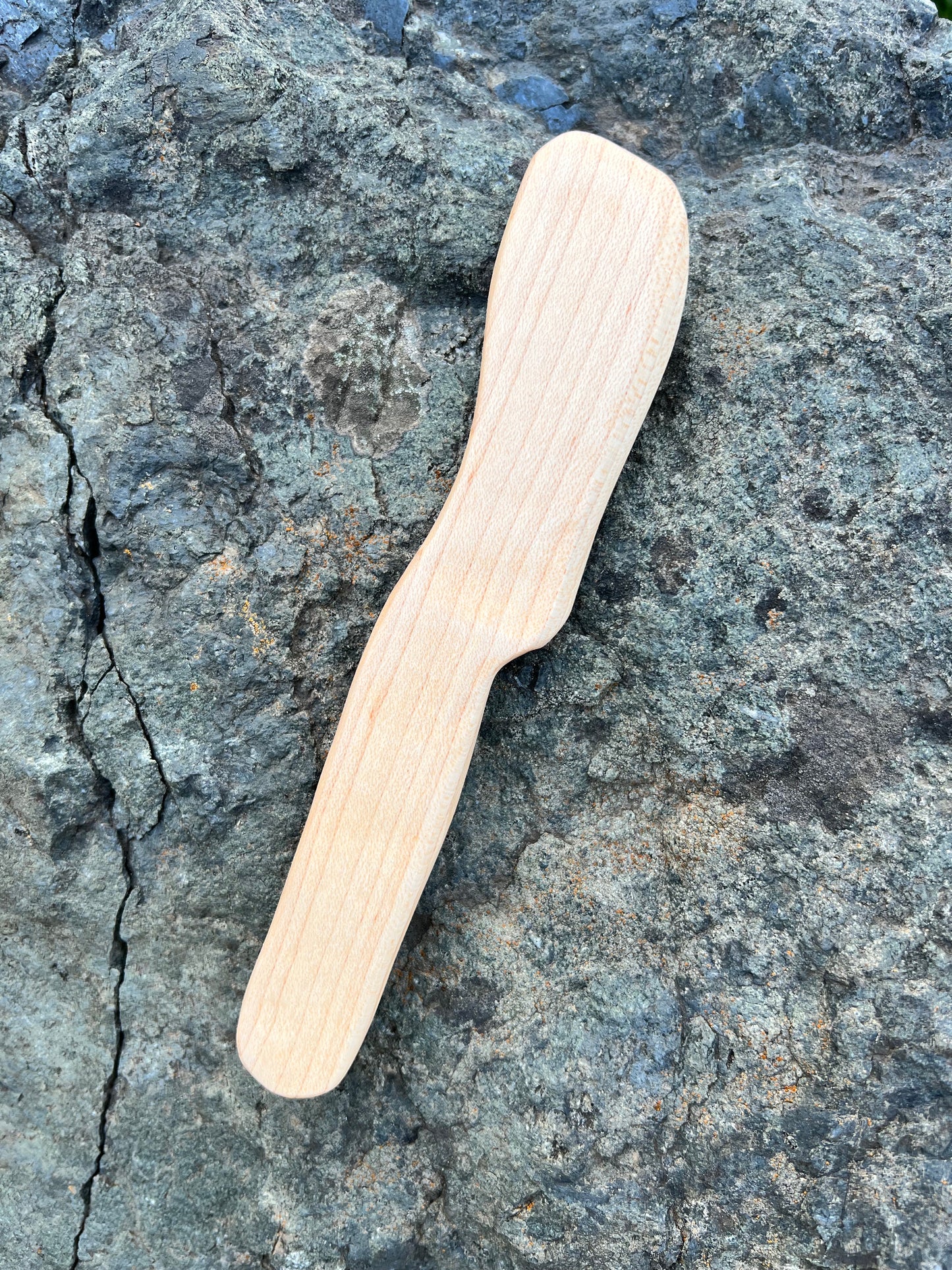 Hand-Carved Wooden Spreader
